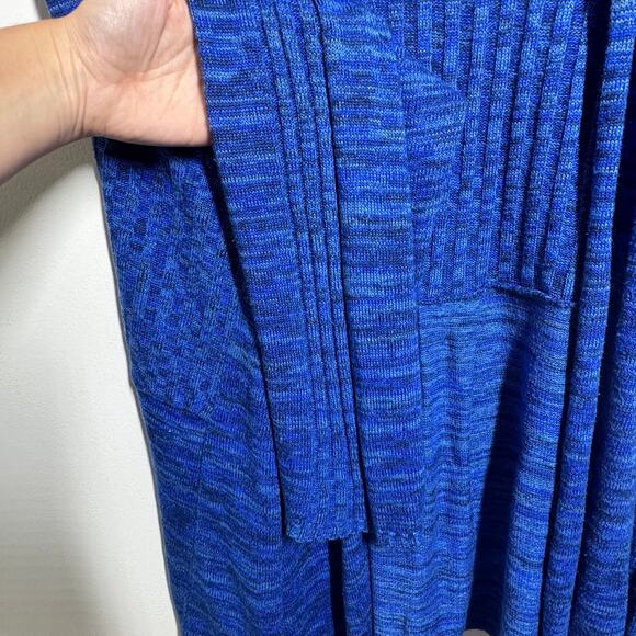 Catherines Sweater Women 3X Blue Plus Size Cardigan Made In USA Minimal Modest - Picture 4 of 6
